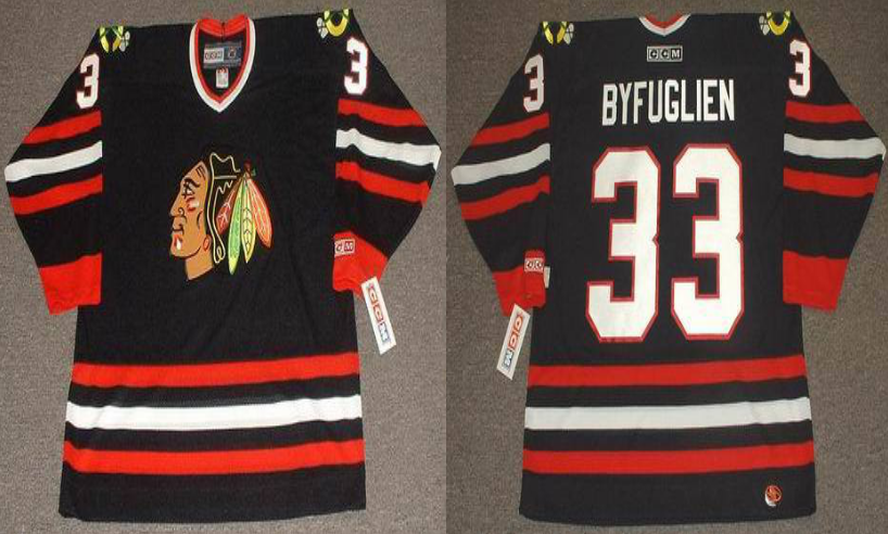 2019 Men Chicago Blackhawks 33 Byfuglien black style #2 CCM NHL jerseys